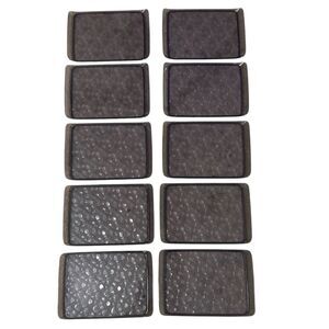 Alessi for Delta Airlines Smoke Grey Trays - Lot Of 10 - 7.5” X 10.75” Brand New